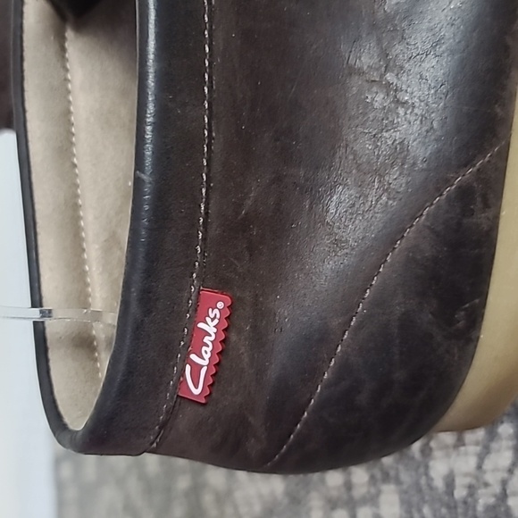 Clarks Shacre brown leather boots - Picture 4 of 11